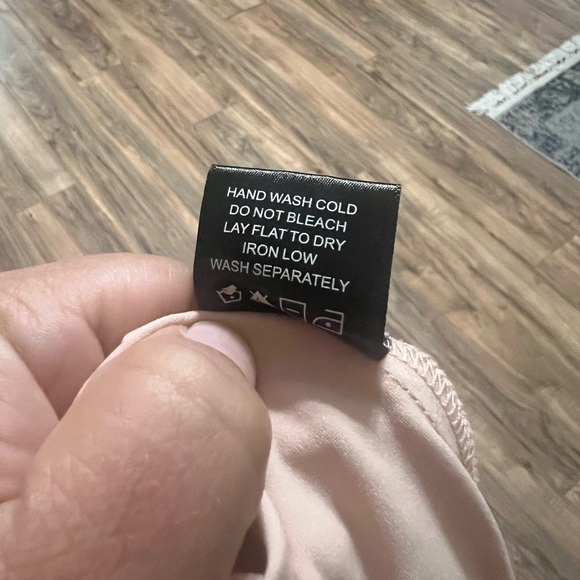 NWT NBD Greer Open Back Maxi Dress Sz S Rose Champagne Satin Bow Gown REVOLVE - Picture 14 of 14